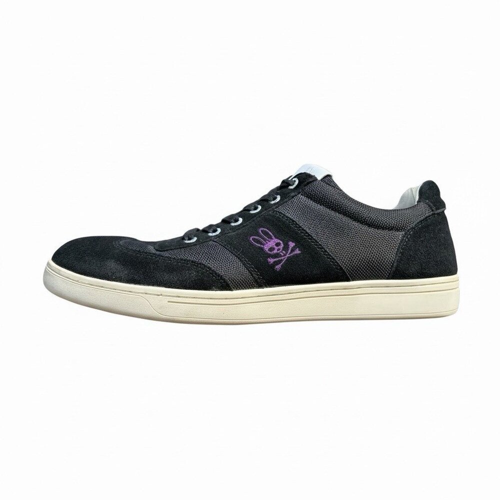 Psycho Bunny Men's Powerline Mesh Suede Accent Canvas Sneaker Size 12 RARE